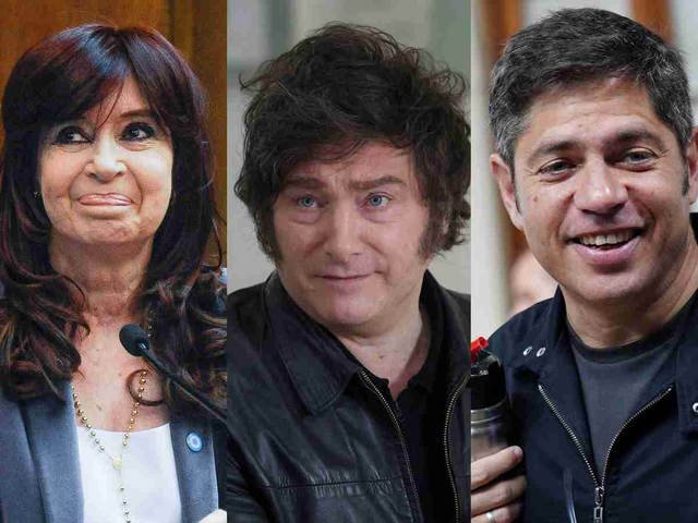 Nueva encuesta nacional: Milei primero, Cristina segunda y cuatro famosos en el fondo